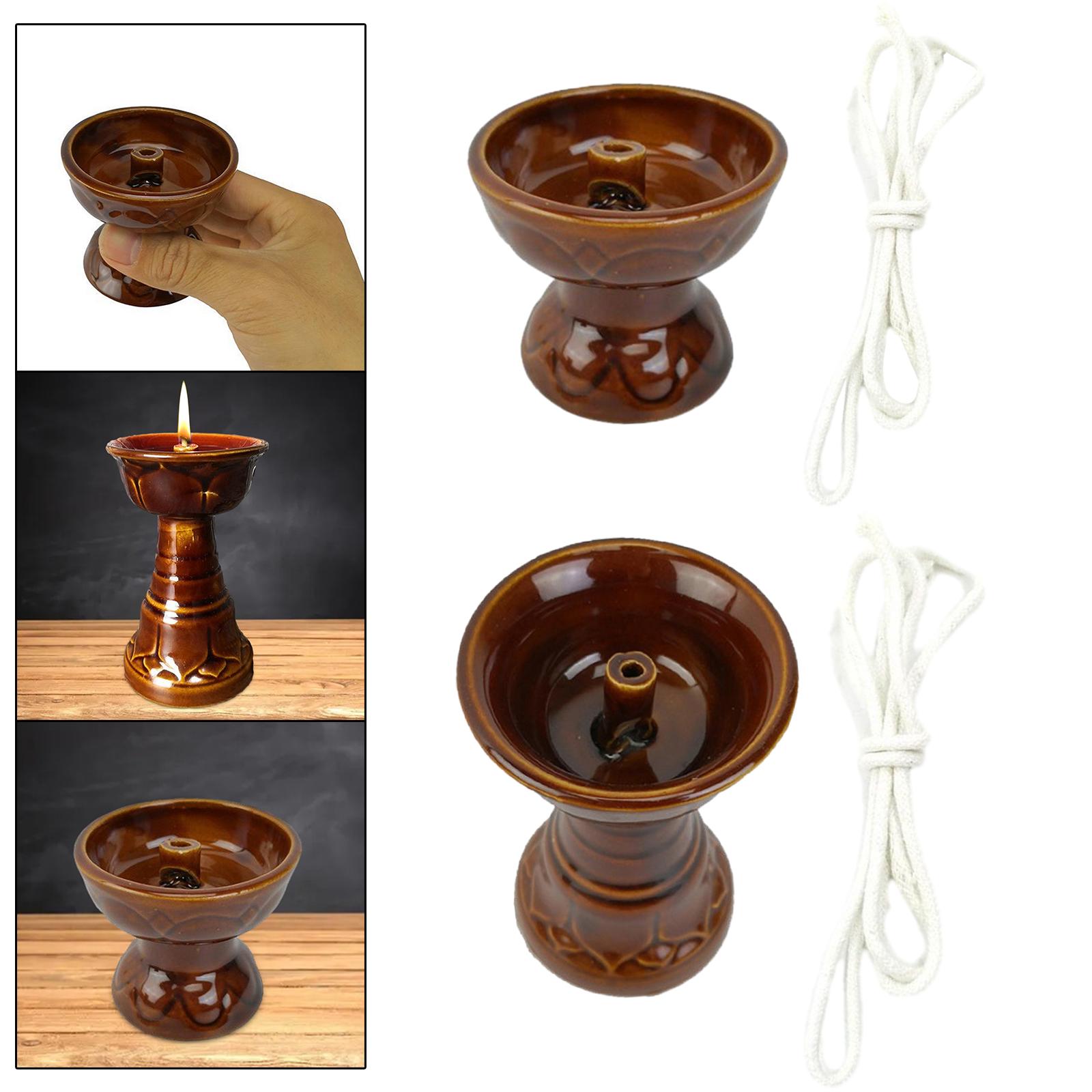 Candle Oil Supplies - 버터 램프 홀더 오일 캔들 컨테이너