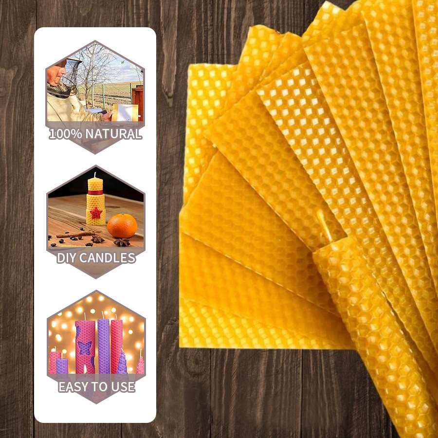 Beeswax Sheet Roll - 10/20/30pcs 양초에 대 한 자연 밀랍
