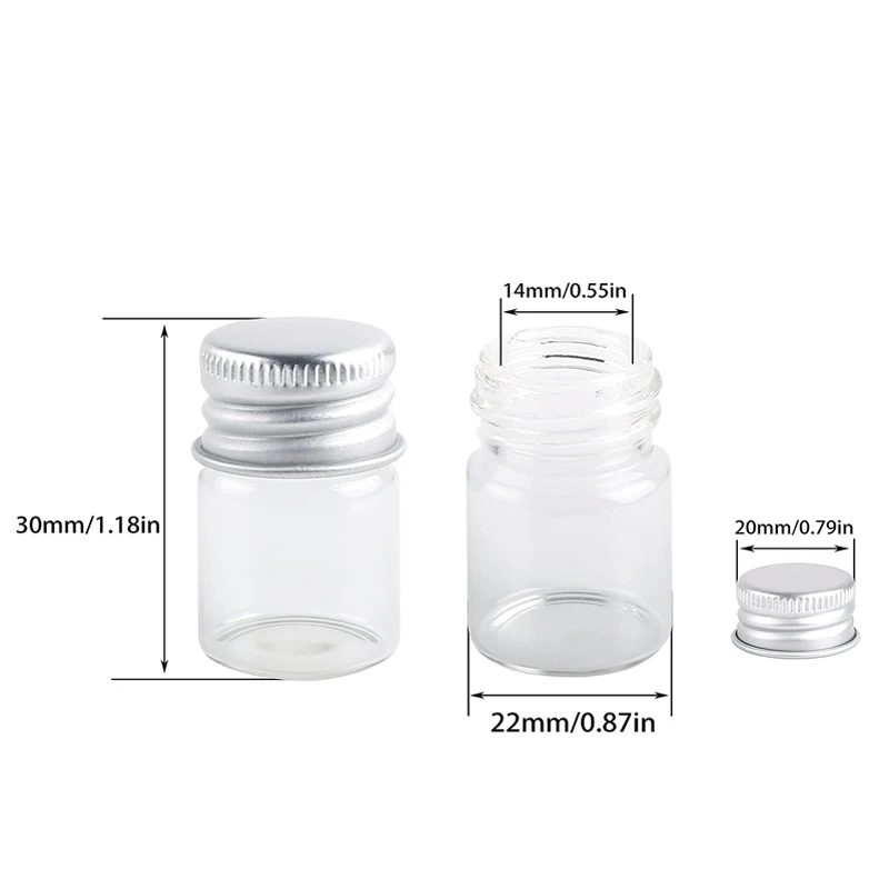 알루미늄 뚜껑이있는 5/10pcs 유리 병5-25/30 - Mason Jar 8Oz 리뷰 및 가격