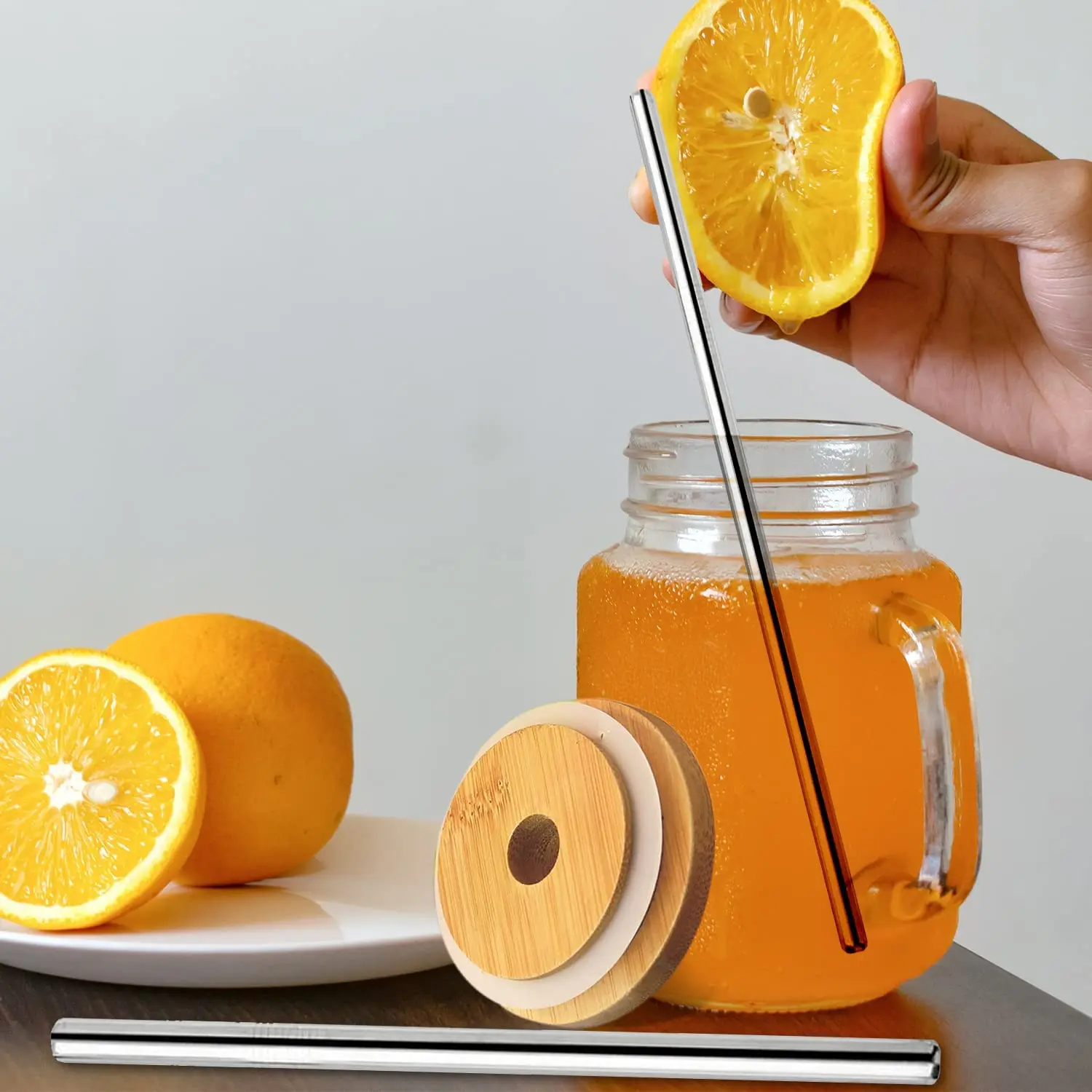 재사용 가능한 과일 주스 멋진 마시는 안경 병 그라디언 - Mason Jar 8Oz 리뷰 및 가격