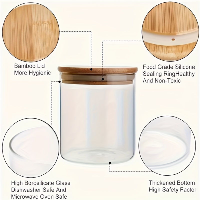 대나무 뚜껑이 달린 12Pcs 유리 양념 항아리, 검은 - Mason Jar 8Oz 리뷰 및 가격