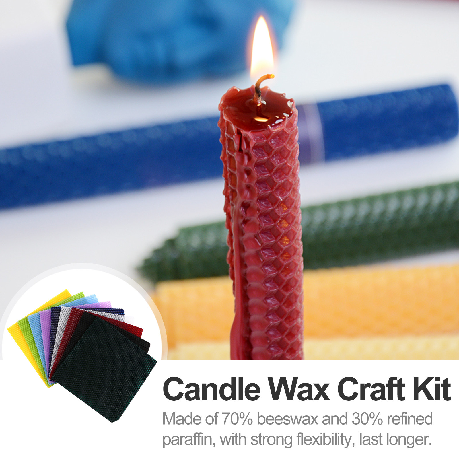 9개입 밀랍 제작 키트 안전한 벌집 모양 밀랍 시트와  - Beeswax Sheet Roll 리뷰 및 가격
