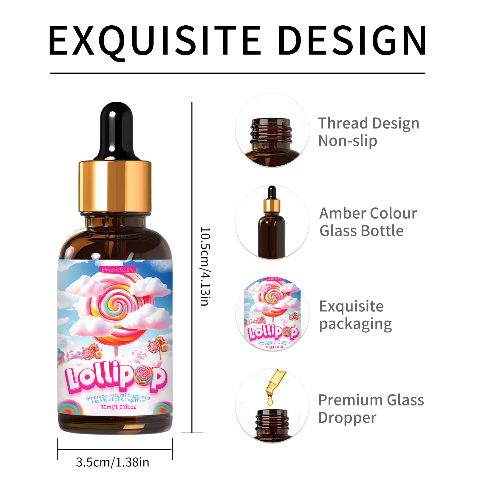 30ml 롤리팝 에센셜 오일 향기 자동차 방향제 오일, - Candle Supplies Fragrance Oil 리뷰 및 가격