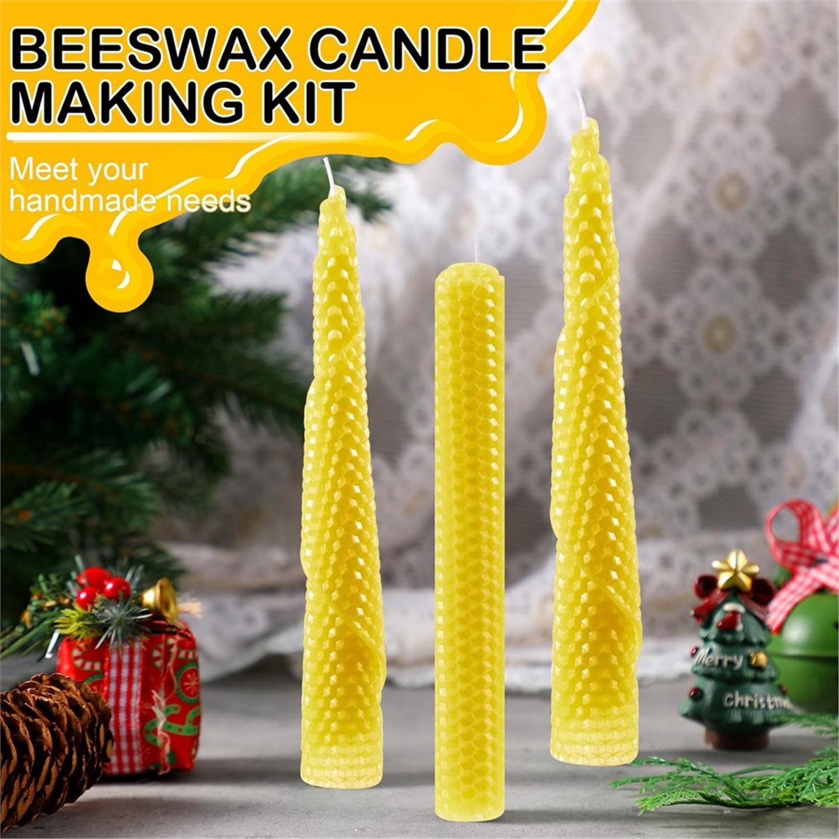 24개 비즈왁스 양초 만들기 키트, 8 X 8인치 생생 - Beeswax Sheet Roll 리뷰 및 가격