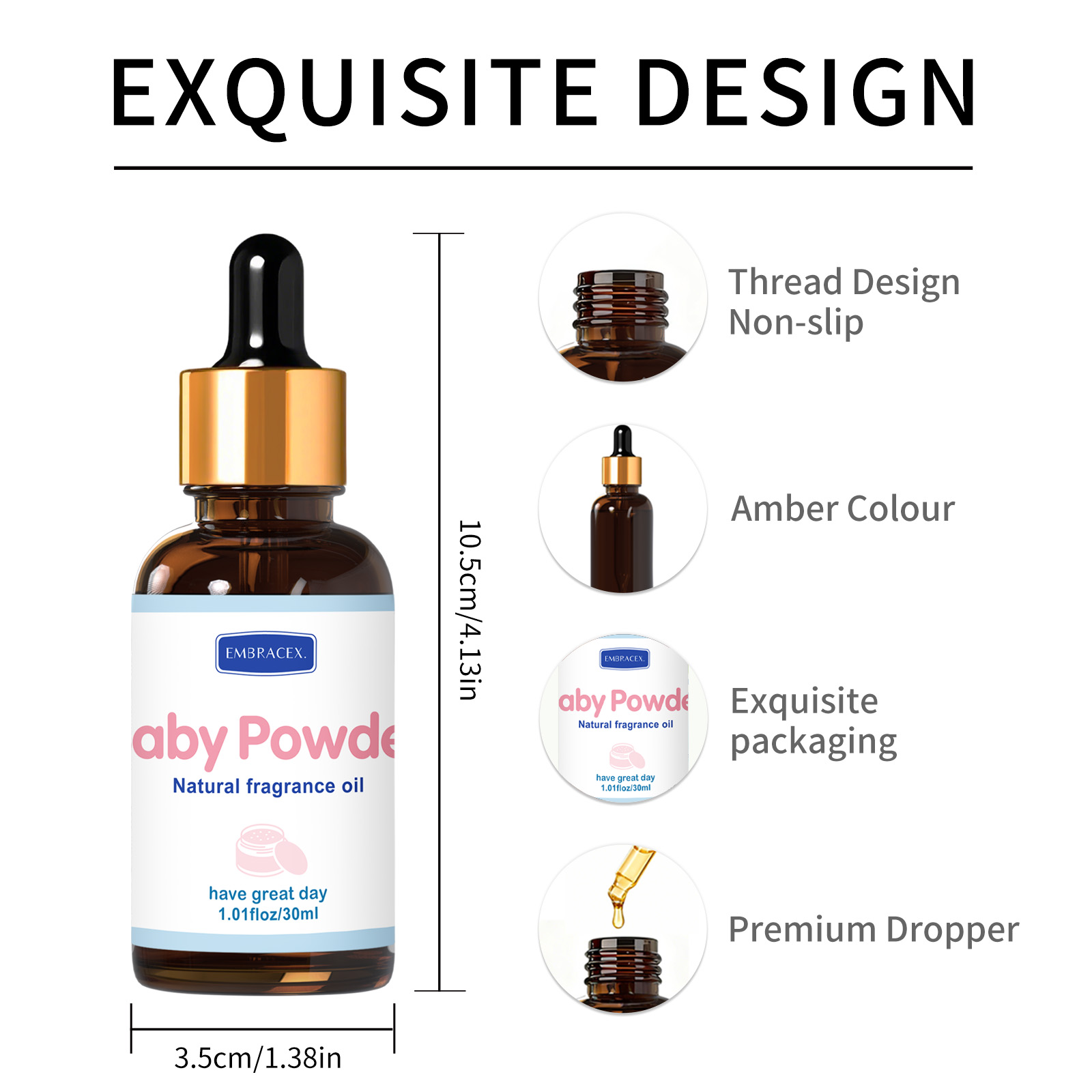 30ml 베이비 파우더 향 오일 - 디퓨저, 자동차 용 - Candle Oil Supplies 리뷰 및 가격