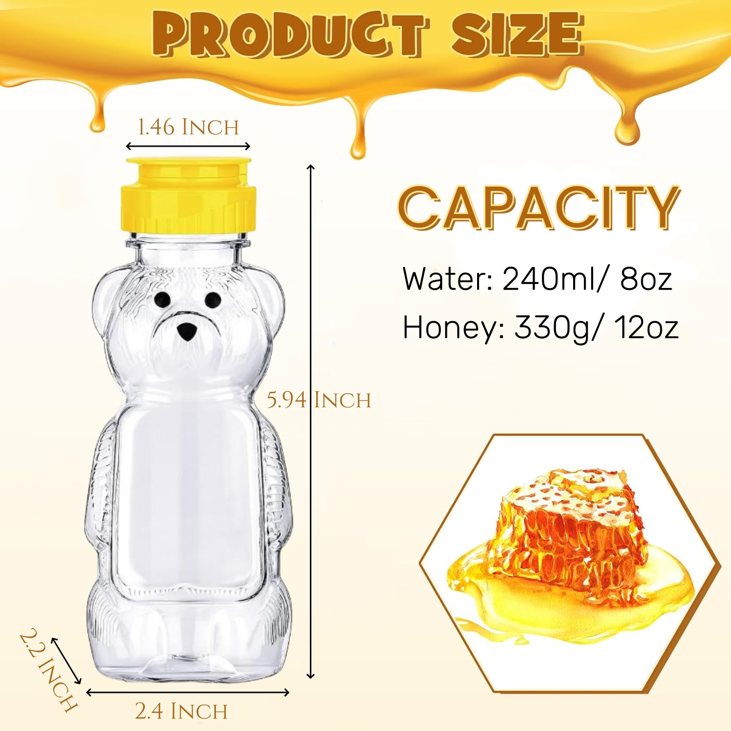 12-36pcs 플라스틱 곰 꿀 항아리, 디스펜스, 베 - Mason Jar 8Oz 리뷰 및 가격