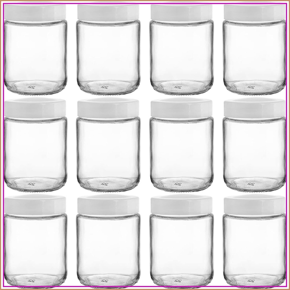 12개들이 8온스 유리 메이슨병 세트, 밀폐 뚜껑 포함 - Mason Jar 8Oz 리뷰 및 가격
