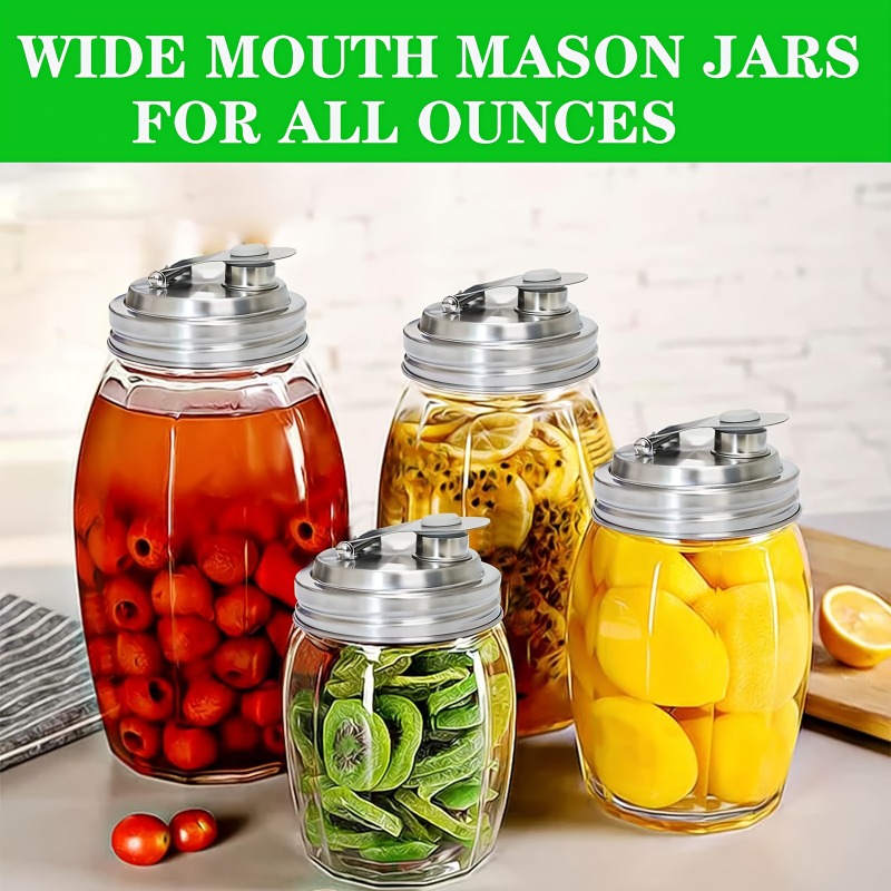 1/2팩 메이슨 자 스테인리스 스틸 푸어 스파우트 뚜껑 - Mason Jar 8Oz 리뷰 및 가격